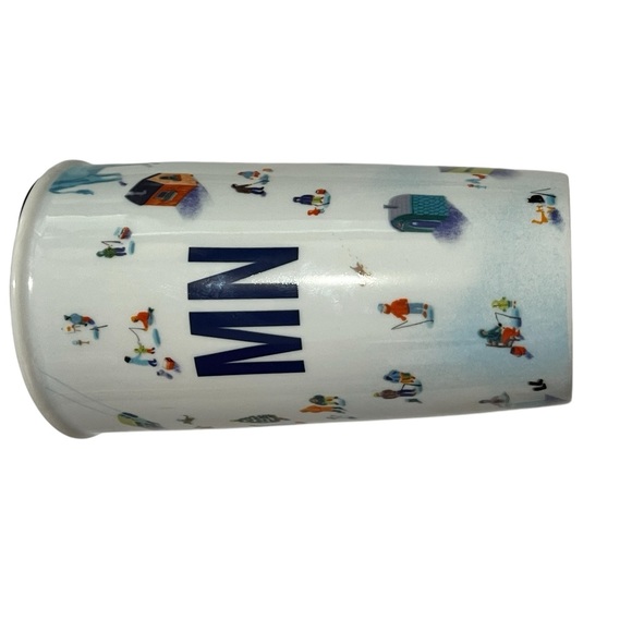 Starbucks Minnesota MN winter scene Ceramic Travel Tumbler‎ 12 OZ - Picture 10 of 12